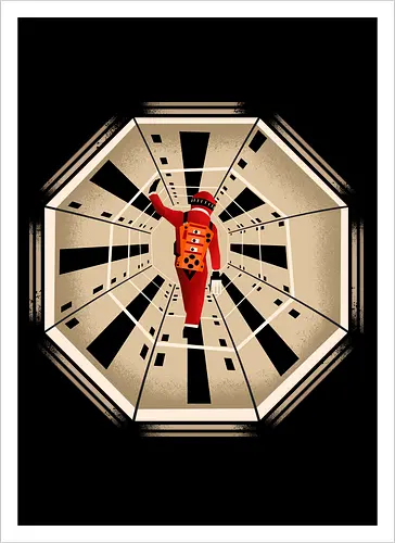 Astronauts Journey through the Hexagonal Tunnel 