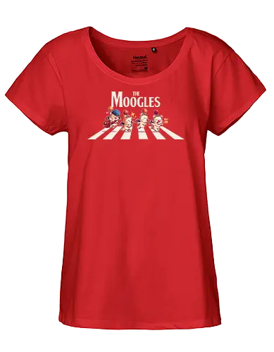 The Moogles - Final, abbey road, rpg, jrpg, games, old games, cloud, Gaming, Villain, beatles, Kupo, cute, fantasy 7 - Fairtrade Girl Shirt