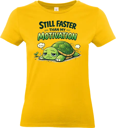Still faster than my Motivation - Simlow, Twitch, Streamer, Katze, Chaos, Turtle - Standard T-Shirt (Frauen)