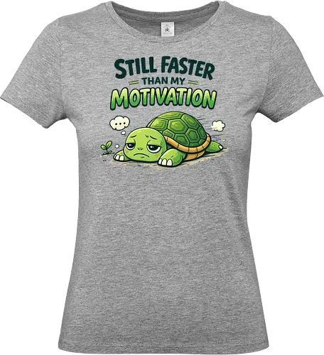 Still faster than my Motivation - Simlow, Twitch, Streamer, Katze, Chaos, Turtle - Standard T-Shirt (Frauen)