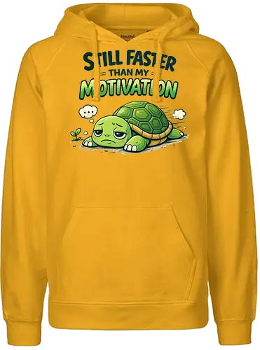 Still faster than my Motivation - Simlow, Twitch, Streamer, Katze, Chaos, Turtle - Fairtrade Hoodie