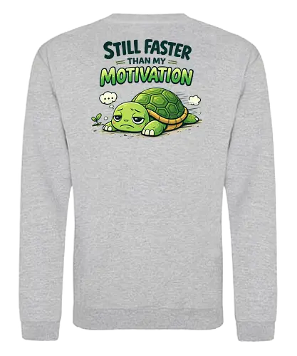 Still faster than my Motivation Back - Simlow, Twitch, Streamer, Katze, Chaos, Turtle - Sweatshirt