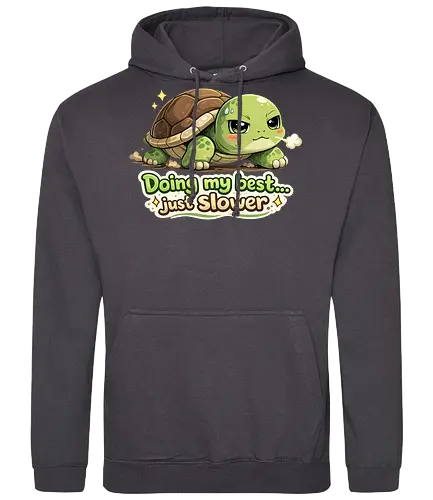 Doing my best… just slower - Smilow, Twitch, Streamer, Katze, Chaos, Turtle - Standard Hoodie