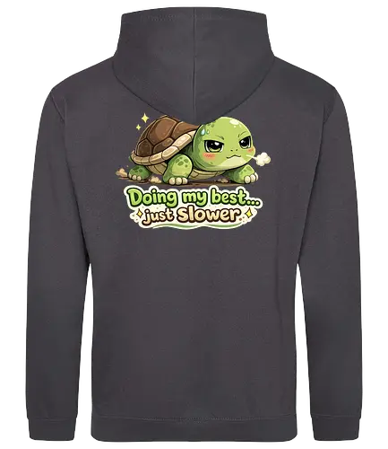 Doing my best… just slower Back - Smilow, Twitch, Streamer, Katze, Chaos, Turtle - Standard Hoodie