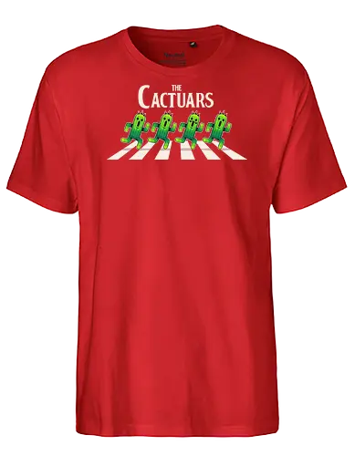 The Cactuars - Final, abbey road, rpg, jrpg, games, old games, cloud, Gaming, Villain, beatles, Cactus, needle, fantasy 7 - Fairtrade T-Shirt