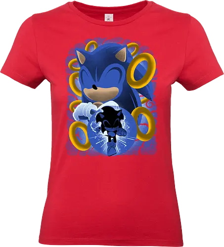 Classic Blue Hedgehog - Hedgehog, hedgehog, game - Standard T-Shirt (Frauen)
