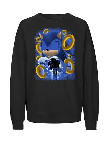 Classic Blue Hedgehog - Hedgehog, hedgehog, game - Fairtrade Sweatshirt