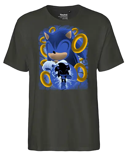 Classic Blue Hedgehog - Hedgehog, hedgehog, game - Fairtrade T-Shirt