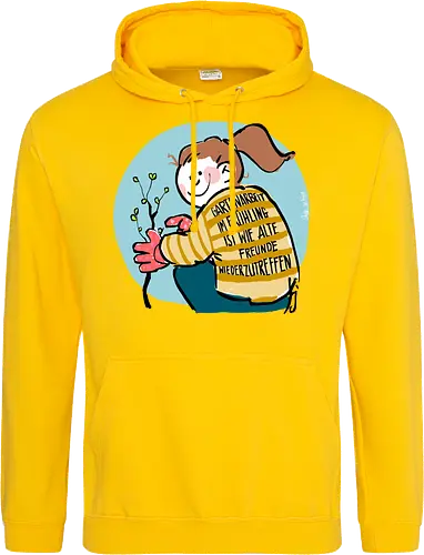 Gartenarbeit im Frühling.. - Ringelpullisprüche, Ringeldinger, streifenweise, Spruch, Weisheit, Motivation, Ringelpulli, SprücheShirt, Cartoon Illustration, Statement, Handgezeichnet, Humor, Selbstironie, Streifenpulli, Spruchshirt, deutsch - Standard Hoodie