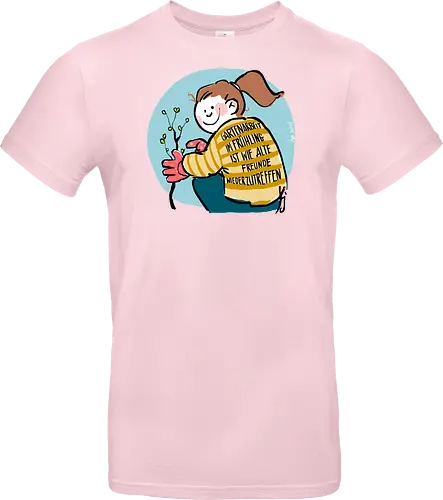 Gartenarbeit im Frühling.. - Ringelpullisprüche, Ringeldinger, streifenweise, Spruch, Weisheit, Motivation, Ringelpulli, SprücheShirt, Cartoon Illustration, Statement, Handgezeichnet, Humor, Selbstironie, Streifenpulli, Spruchshirt, deutsch - Standard T-Shirt