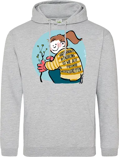 Gartenarbeit im Frühling.. - Ringelpullisprüche, Ringeldinger, streifenweise, Spruch, Weisheit, Motivation, Ringelpulli, SprücheShirt, Cartoon Illustration, Statement, Handgezeichnet, Humor, Selbstironie, Streifenpulli, Spruchshirt, deutsch - Standard Hoodie