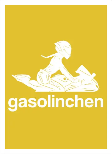 Gasolinchen print weiß