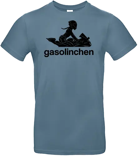 Gasolinchen Print black - logo, gasolinchen, motorrad, bikergirl, creator - Standard T-Shirt