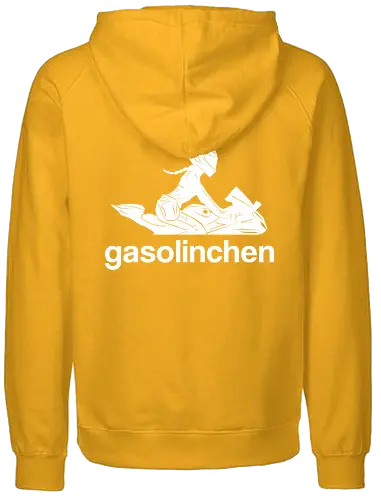 Gasolinchen Back Logo - motorrad, creator, logo - Fairtrade Hoodie