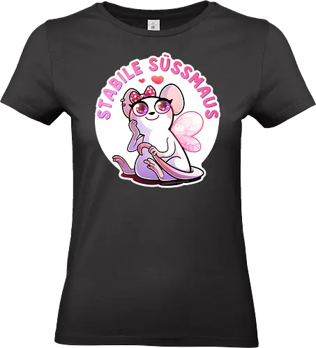 Stabile Süßmaus - süßmaus, maus, stabil, Fee, niedlich, comic, cute - Standard T-Shirt (Frauen)