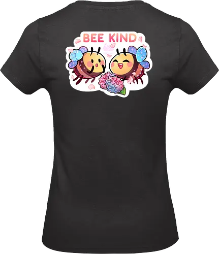Bee Kind - cute, niedlich, biene, bee, bee kind, comic, blumen, flowers - Standard T-Shirt (Frauen)
