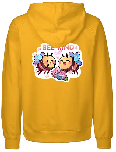 Bee Kind - cute, niedlich, biene, bee, bee kind, comic, blumen, flowers - Fairtrade Hoodie