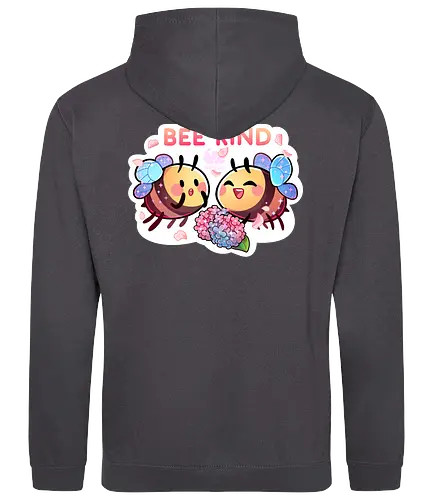 Bee Kind - cute, niedlich, biene, bee, bee kind, comic, blumen, flowers - Standard Hoodie