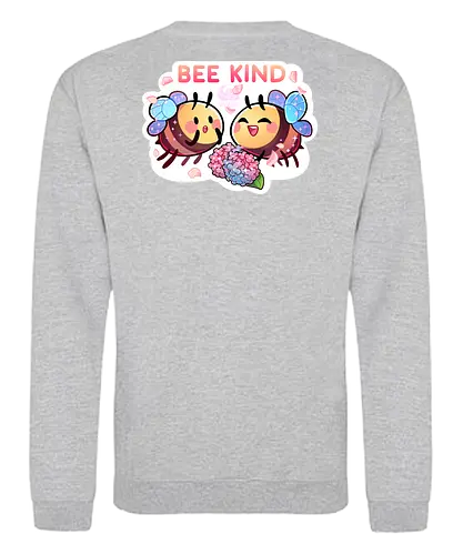 Bee Kind - cute, niedlich, biene, bee, bee kind, comic, blumen, flowers - Sweatshirt