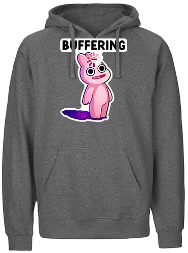 Buffering - Buffering, Bunnie, Hase, comic, Lustig, afk, lag, rosa - Fairtrade Hoodie