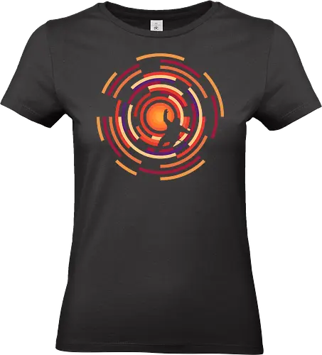 Adrift In Space - space, astronaut, colorful, galaxy, geometric, horror, lost, minimalist, scary, science fiction, space lover, spaceman, stars, universe, adrift - Standard T-Shirt (Frauen)