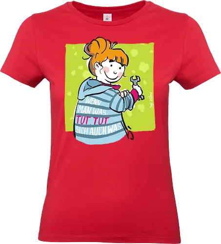 Wenn man was tut... - Ringelpulli, Weisheit, Spruch, Motivation - Standard T-Shirt (Frauen)