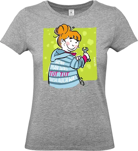 Wenn man was tut... - Ringelpulli, Weisheit, Spruch, Motivation - Standard T-Shirt (Frauen)