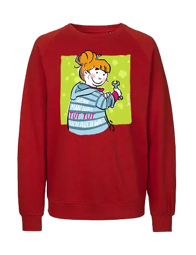 Wenn man was tut... - Ringelpulli, Weisheit, Spruch, Motivation - Fairtrade Sweatshirt