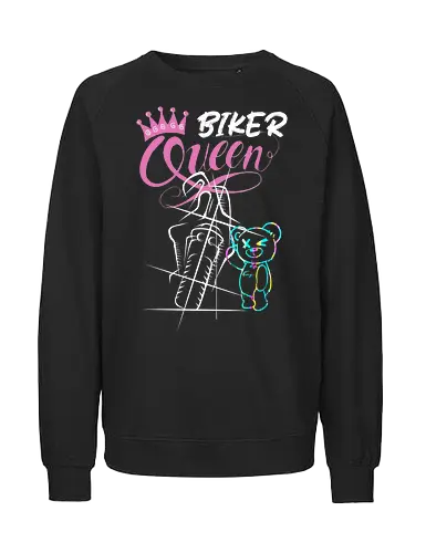 Biker Queen Back - Fairtrade Sweatshirt
