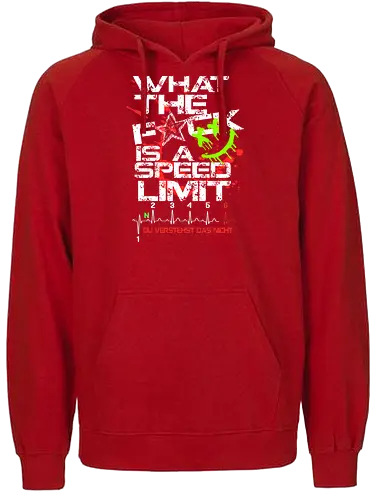 Speed Limit Back - Fairtrade Hoodie