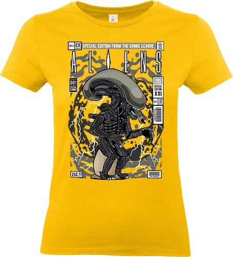 Alien – Xenomorph Terror - alien movie, xenomorph, sci fi horror, space creature, horror film, extraterrestrial, funko style, chibi alien, pop figure style, stylized monster, collectible design, sci fi aesthetic, dark creature, space horror, creepy cute - Standard T-Shirt (Frauen)