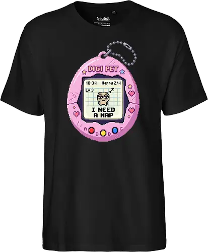 I Need A Nap Retro Virtual Pet Pixel Art Mood Tee