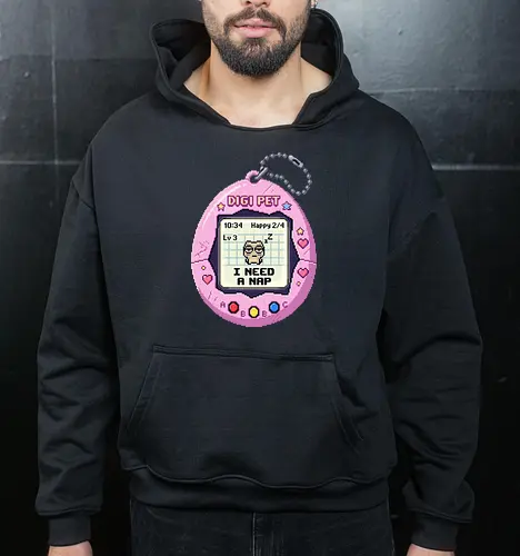 I Need A Nap Retro Virtual Pet Pixel Art Mood Tee