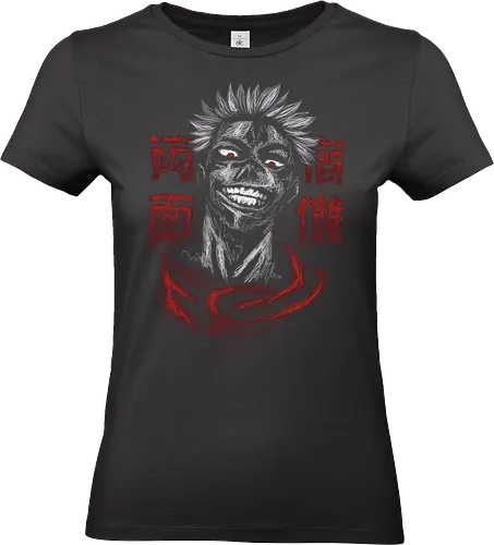 rage of evil  - anime, manga, curse, jujutsu, sukuna, kenjaku, art, evil, horror, creepy, scary - Standard T-Shirt (Frauen)