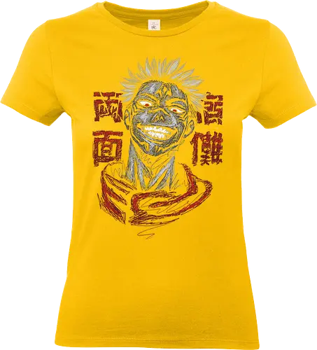 rage of evil  - anime, manga, curse, jujutsu, sukuna, kenjaku, art, evil, horror, creepy, scary - Standard T-Shirt (Frauen)