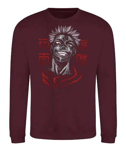 rage of evil  - anime, manga, curse, jujutsu, sukuna, kenjaku, art, evil, horror, creepy, scary - Sweatshirt