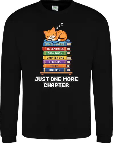 Just One More Chapter - Sleeping Pixel Cat Book 