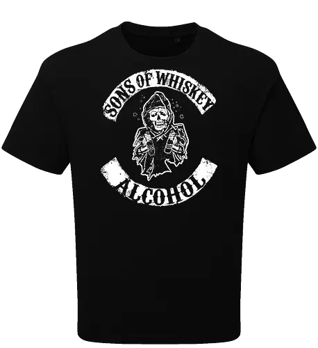 Whiskey-Bruderschaft - Reaper-Totenkopf Vintage Biker-Club-Stil 