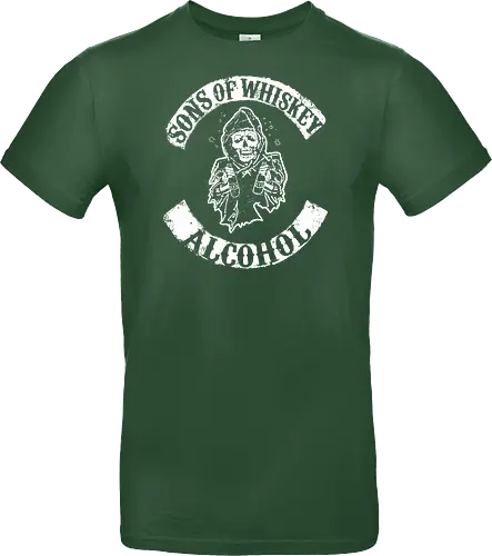 Whiskey-Bruderschaft - Reaper-Totenkopf Vintage Biker-Club-Stil 