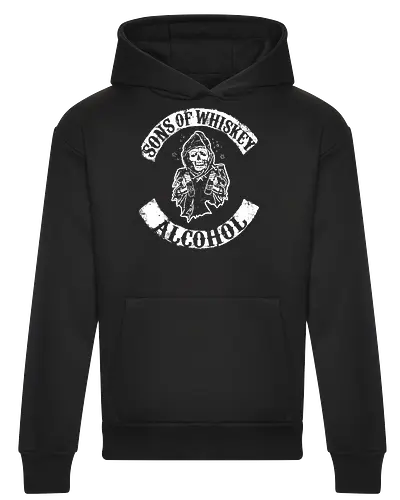 Whiskey-Bruderschaft - Reaper-Totenkopf Vintage Biker-Club-Stil 