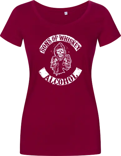 Whiskey-Bruderschaft - Reaper-Totenkopf Vintage Biker-Club-Stil 