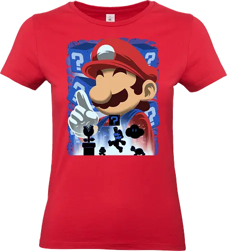 Classic Blue Jumpman - Mario, Klemptner - Standard T-Shirt (Frauen)