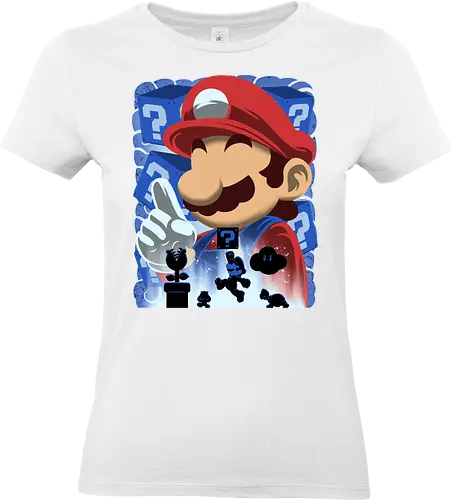 Classic Blue Jumpman - Mario, Klemptner - Standard T-Shirt (Frauen)