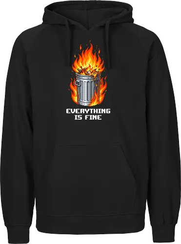 Retro Pixel Dumpster Fire - Chaotic Hot Mess Tee