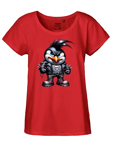 Pinguin "Rocker 2" - Fairtrade Girl Shirt