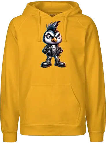 Pinguin "Rocker 3" - Fairtrade Hoodie