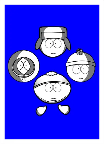 Animierte Jungs x Diamant-Formation Rock – Kult-Popkultur-Mashup