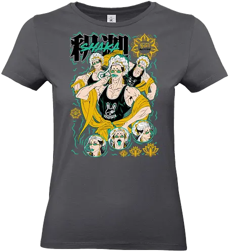 Buddha – Enlightened Warrior - record of ragnarok, buddha ragnarok, anime buddha, enlightened warrior, divine fighter, god vs human, anime battle, manga series, spiritual power, anime art, enlightened one, warrior monk, anime aesthetic, divine battle, shuumatsu no valkyrie - Standard T-Shirt (Frauen)