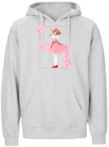 Sakura Cupcake - sakura, ccs, cardcaptor, cute, cherry blossom, cupcake, pink - Fairtrade Hoodie
