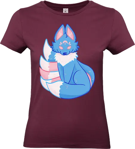 Transpride Kitsune - Trans, Kisune, Fuchs, Transpride - Standard T-Shirt (Frauen)
